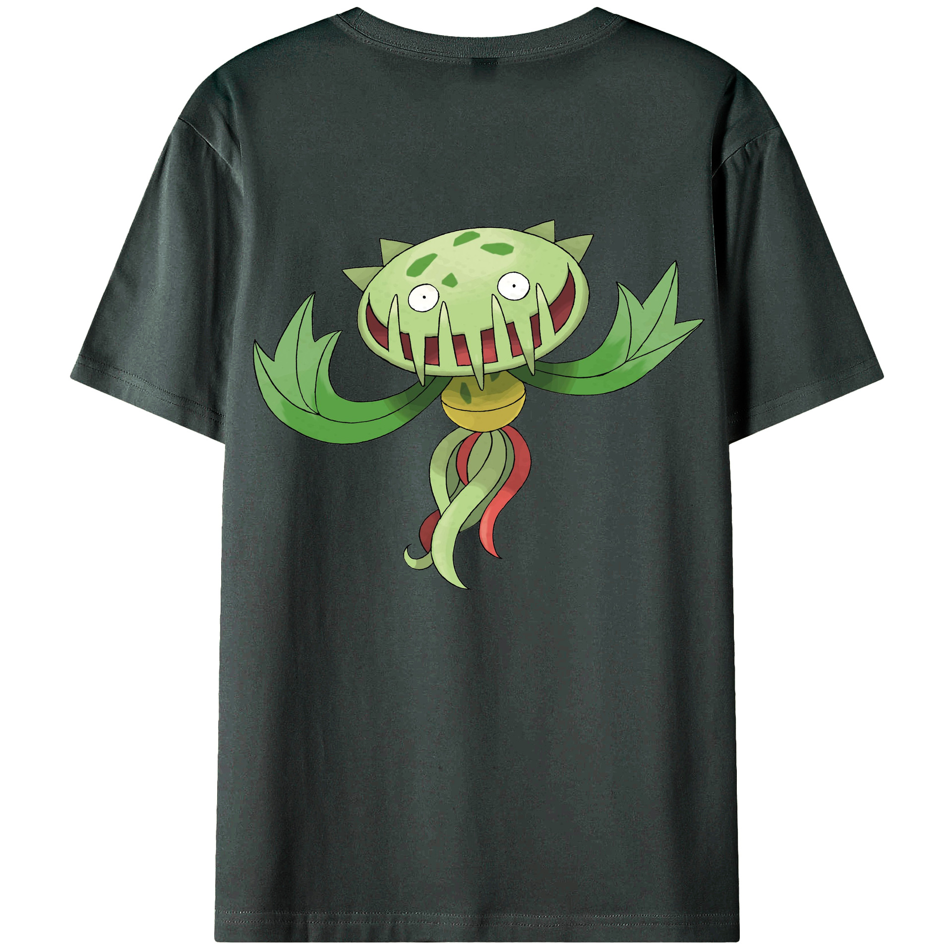 （画像用） ポケットモンスター Pokémon 綿100％ メンズ半袖Tシャツ（バックプリント） 通気性